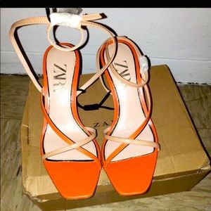 Zara Orange heels
